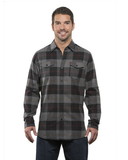 Burnside B8210 Men's Plaid Flannel Shirt
