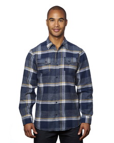 Custom Burnside B8219 Men's Snap-Front Flannel Shirt