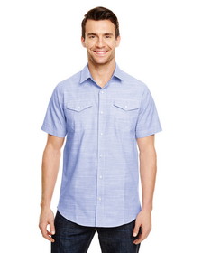 Custom Burnside B9247 Men's Textured Woven Shirt