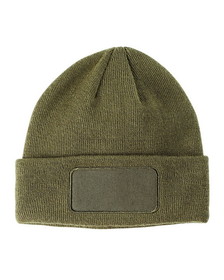 Blank and Custom Big Accessories BA527 Patch Beanie