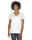 Blank and Custom Gildan G500VL Ladies' Heavy Cotton™ 5.3 oz. V-Neck T-Shirt