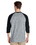 Gildan G570 Adult Heavy Cotton&#153; 3/4-Raglan Sleeve T-Shirt
