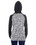 J.America JA8618 Ladies' Colorblock Cosmic Hooded Sweatshirt