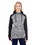 J.America JA8618 Ladies' Colorblock Cosmic Hooded Sweatshirt