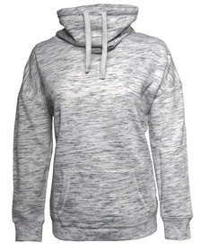 Custom J.America JA8673 Ladies' Melange Fleece Cowl Neck Sweatshirt