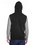 Custom J.America JA8877 Adult Triblend Fleece Sleeveless Hooded Sweatshirt