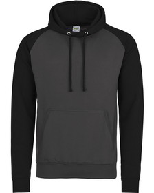 Custom Just Hoods By AWDis JHA009 Adult 80/20 Midweight Contrast Baseball Hooded Sweatshirt