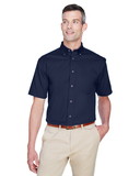 Custom Harriton M500S Men's Easy Blend™ Short-Sleeve Twill Shirt with Stain-Release