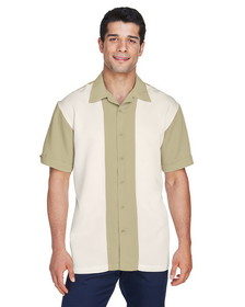 Custom Harriton M575 Men's Two-Tone Bahama Cord Camp Shirt