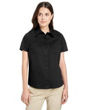 Custom Harriton M585W Ladies' Advantage IL Short-Sleeve Work Shirt