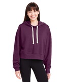 Glyder PDP1725 Ladies' Vintage Oversized Cropped Hooded Sweatshirt