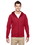 JERZEES PF93MR Adult 6 oz. DRI-POWER&#174; SPORT Full-Zip Hooded Sweatshirt