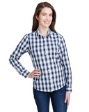Custom Artisan Collection by Reprime RP350 Ladies' Mulligan Check Long-Sleeve Cotton Shirt