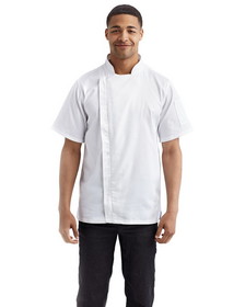 Custom Artisan Collection by Reprime RP906 Unisex Zip-Close Short Sleeve Chef's Coat