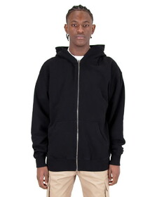 Shaka Wear SHGDZ Men's Garment Dye Double-Zip Hooded Sweatshirt