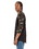 Custom Shaka Wear SHRAGCM Adult 6 oz., 3/4-Sleeve Camo Raglan T-Shirt