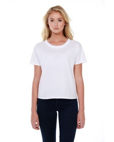 Custom StarTee ST1017 Ladies' 3.5 oz., 100% Cotton Raw-Neck Boxy T-Shirt