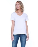 Custom StarTee ST1823 Ladies' Cotton/Modal Open V-Neck T-Shirt