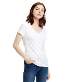 US Blanks US120 Ladies' Made in USA Short-Sleeve V-Neck T-Shirt
