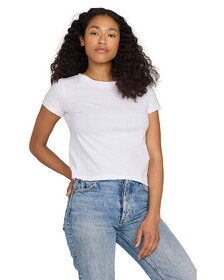 US Blanks US531 Ladies' Organic Baby Rib Crop T-Shirt