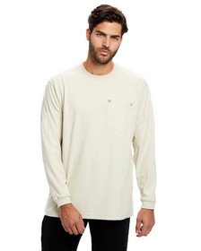 Custom US Blanks US5544 Men's Flame Resistant Long Sleeve Pocket T-Shirt