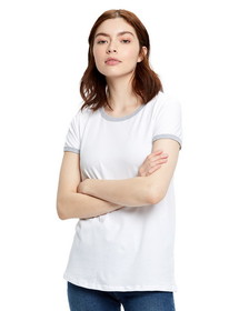 Custom US Blanks US609 Ladies' Classic Ringer T-Shirt