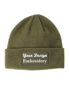 Custom Big Accessories BA527 Patch Beanie