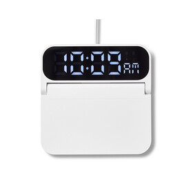 Custom Prime Line IT240 Foldable Alarm Clock & Wireless Charger