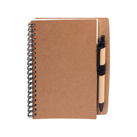 Custom Prime Line PL-1217 Stone Paper Spiral Notebook With Pen Combo