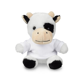 Custom Prime Line TY6033 7" Plush Cow With T-Shirt