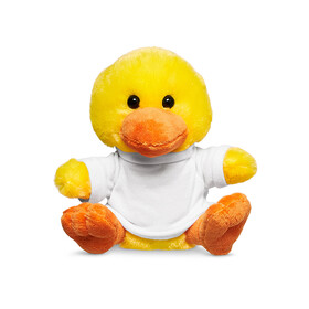 Custom Prime Line TY6037 7" Plush Duck With T-Shirt