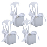 Muka 50PCS Favor Boxes, Wedding Party Candy Box with White Ribbon for Bridesmaid, Baby Shower Gift