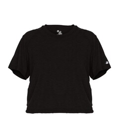 Badger Sport 496300 Tri-Blend Women's Crop Tee