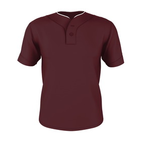Alleson Athletic 52MTHJ Adult Two Button Mesh Baseball Jersey With Piping