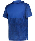 Badger Sport B12012 Youth Stadium Print Short Sleeve Hooded Tee