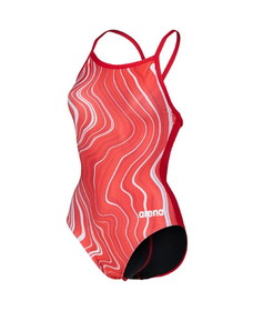 Arena 005563 W Swimsuit Light Drop Back Marbled