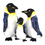GOGO 13" & 17" & 21" Penguin Family Stuffed Plush Toys, Gift Idea