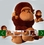 GOGO 43" Big Mouth Monkey Plush Toy Stuffed Animals