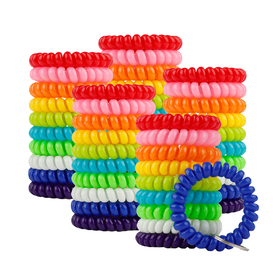 Aspire 50 PCS Wrist Coil Keychains, Stretchable Wristlet Key Chains, Spiral Key Holders for Sauna Gym Pool Sports