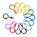 Aspire 200 Pieces Plastic Lobster Clasps, Claw Hooks Clips for Keychain, DIY Toys Key Ring Assorted Colors