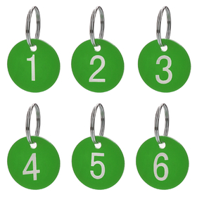 Aspire Pack of 50 Numbered Tags with Key Ring, Acrylic Tag for Organizing and Sorting