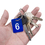 Aspire Pack of 50 Numbered Tags with Key Ring, Acrylic Tag for Organizing & Sorting -  Red 1 to 50