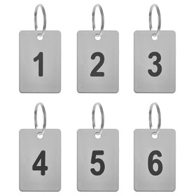 Aspire 20 PCS Numbered Key Tag, 1 to 20 Engraved Number Discs Table Tags for Restaurants