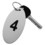 Aspire 20 PCS Key Fobs, Key Tags, Oval Black Engraved Numbers 1 to 20 for Hotel B&B Office (Silver)