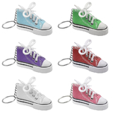 Aspire Colorful Canvas Sneaker Keychains, Mini Sports Shoes, Key Ring Gift Idea