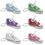 Aspire Colorful Canvas Sneaker Keychains, Mini Sports Shoes, Key Ring Gift Idea - Purple