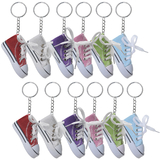 Aspire 24PCS Sneaker Keychains, Christmas Decorations, Novelty Canvas Shoes Key Ring, Party Favors