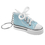 Aspire 24PCS Colorful Canvas Sneaker Keychains, Novelty Shoes Key Ring, Party Favors