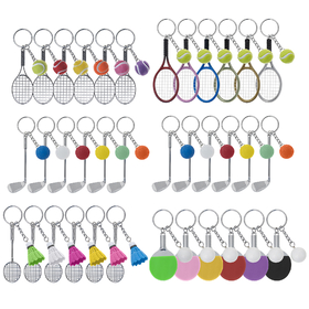 Aspire Colorful Sports Ball Keychains for Kids, Party Favors School Carnival Prizes
