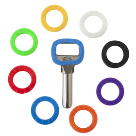 Aspire Key Caps Covers Tags, Silicone Assorted Key Identifier Coding Rings in 8 Colors